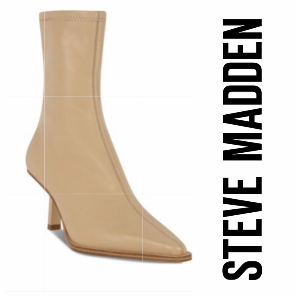 Steve Madden Women's Brianne Mid-Heel Dress Booties Sz: 6.5 - Picture 1 of 13